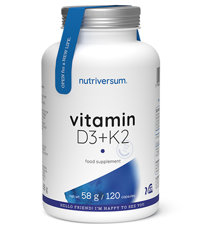 62227 Vitamin D3 + K2 Caps Vita - 120 kapsula