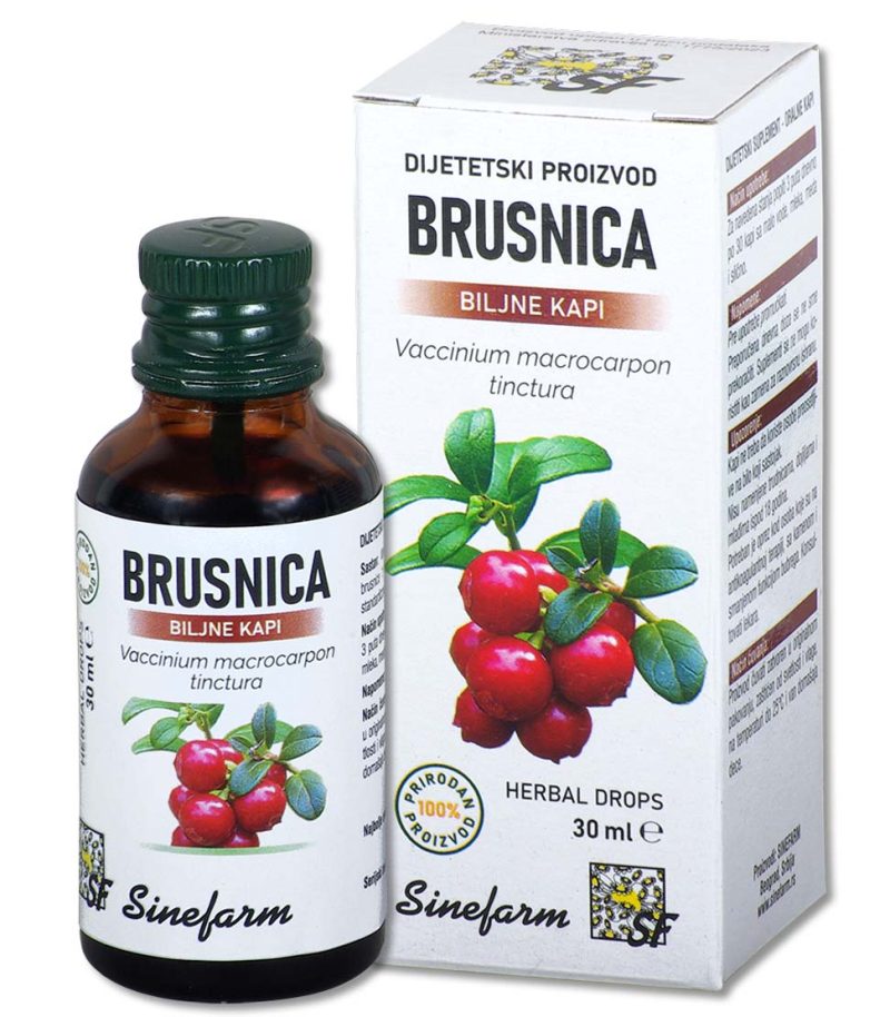 Brusnica kapi - dijetetski suplement za zdravlje mokraćnih puteva