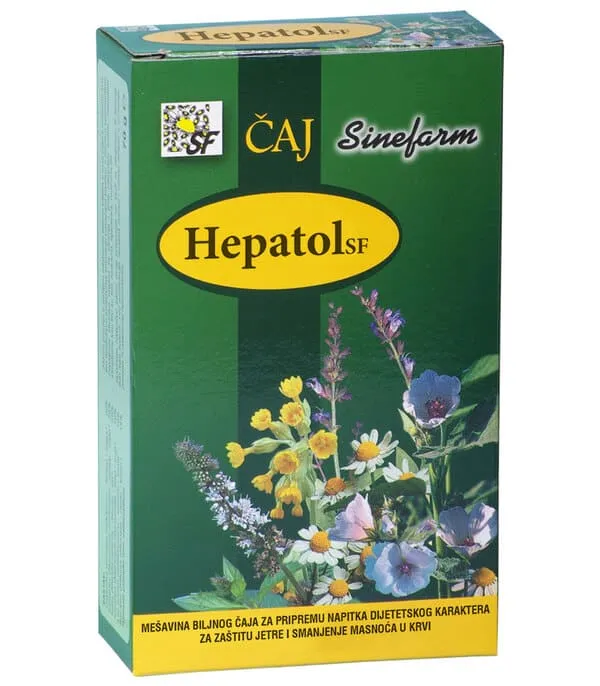 Sinefarm Hepatol čaj za zaštitu jetre i smanjenje masnoće u krvi 70g