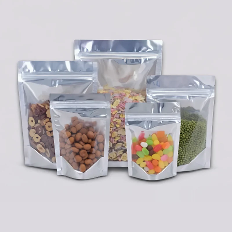 Aluminijumska stand up zip kesa Aluminijumske stand up zip kese sa grickalicama i bombonama